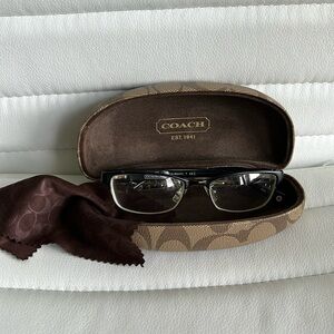 Coach eyeglasses. Hard case. Cleaning cloth.​